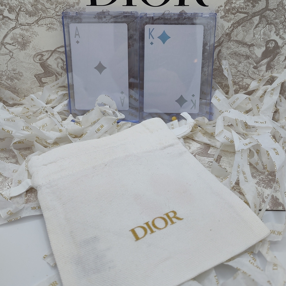 Limited Edition Dior Playing Cards ♦️ Ace & King of Diamonds + Dior Dust Bag 💎